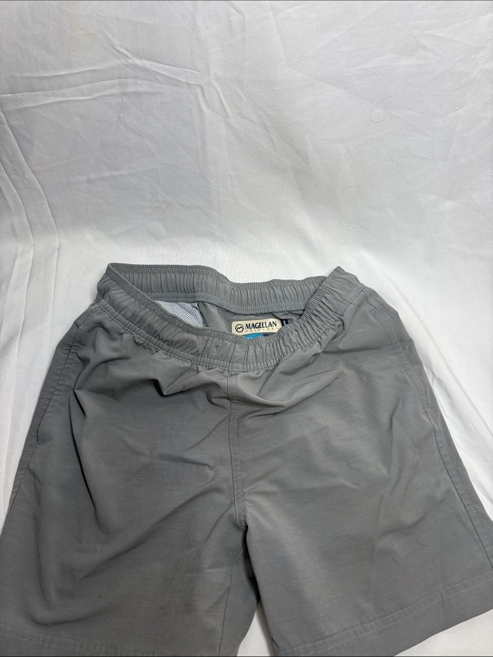 Magellan Outdoors Kids' Gray Elastic-Waist Active Shorts